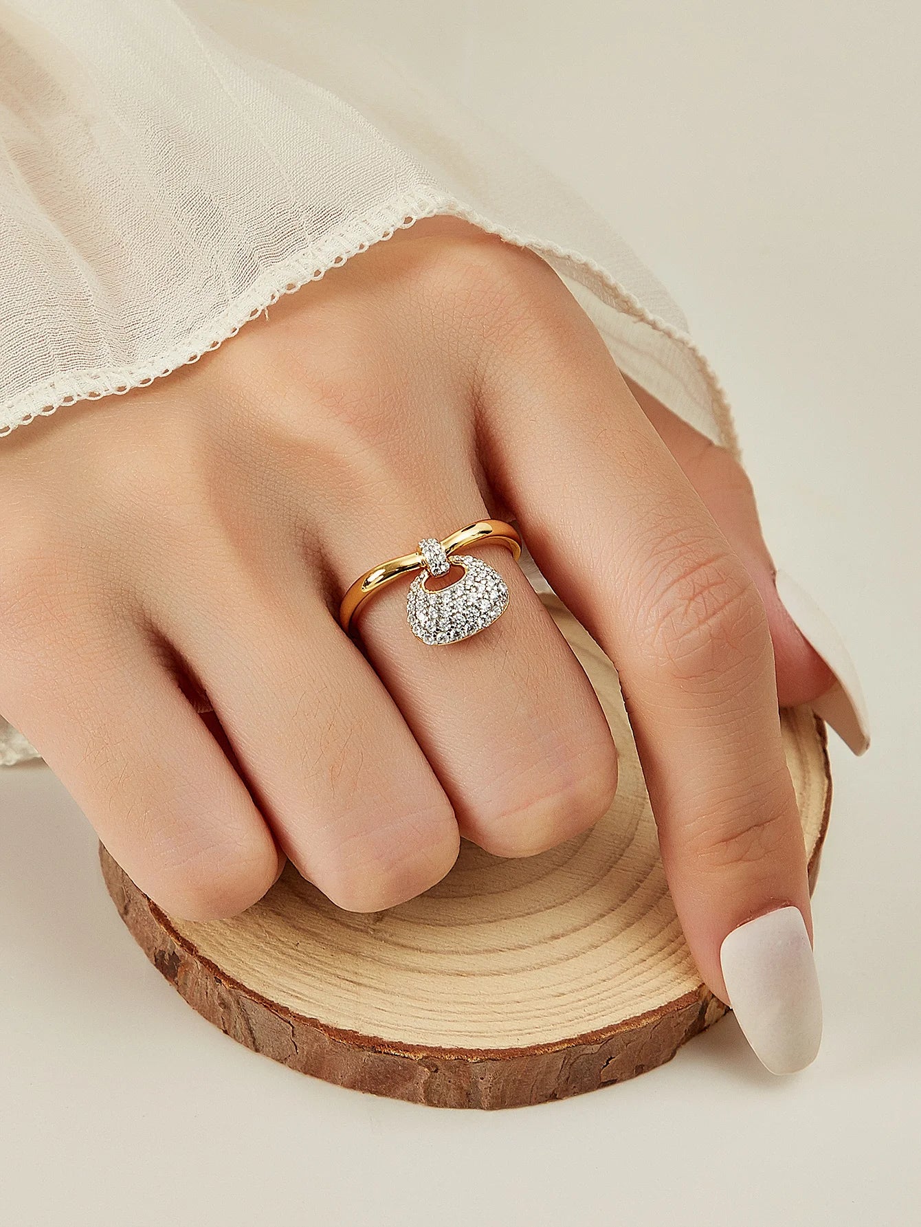 Gilded Pouch Ring