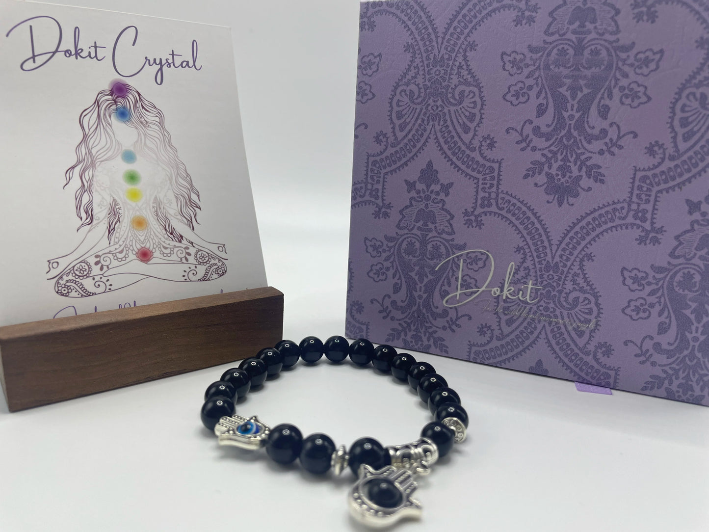 Eye of Horus Protection · Obsidian Bracelet