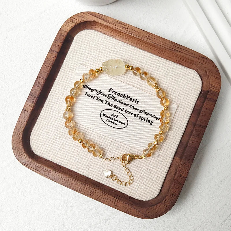 Pixiu Abundance · Citrine Bracelet