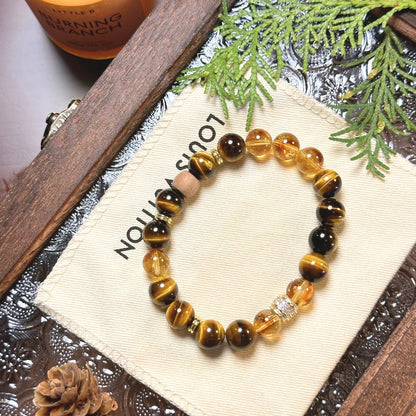 Tiger Eye & Citrine Bracelet