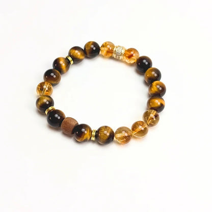 Tiger Eye & Citrine Bracelet