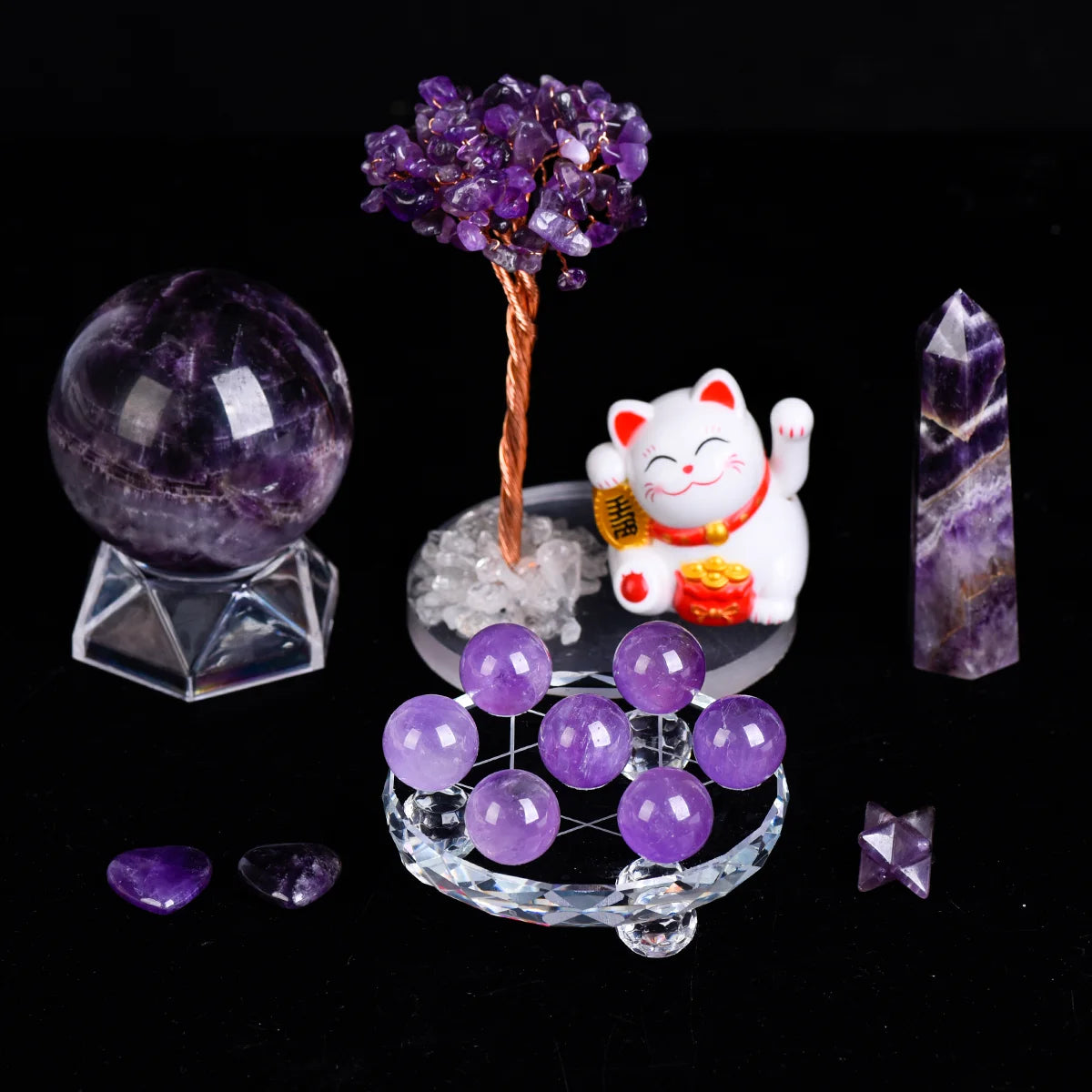 [Calm & Clarity] Amethyst Energy Set