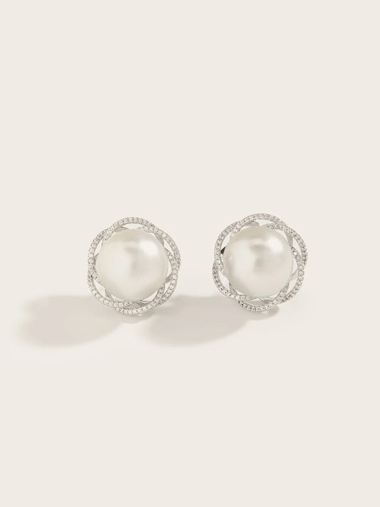 Australian White South Sea Pearl Studs