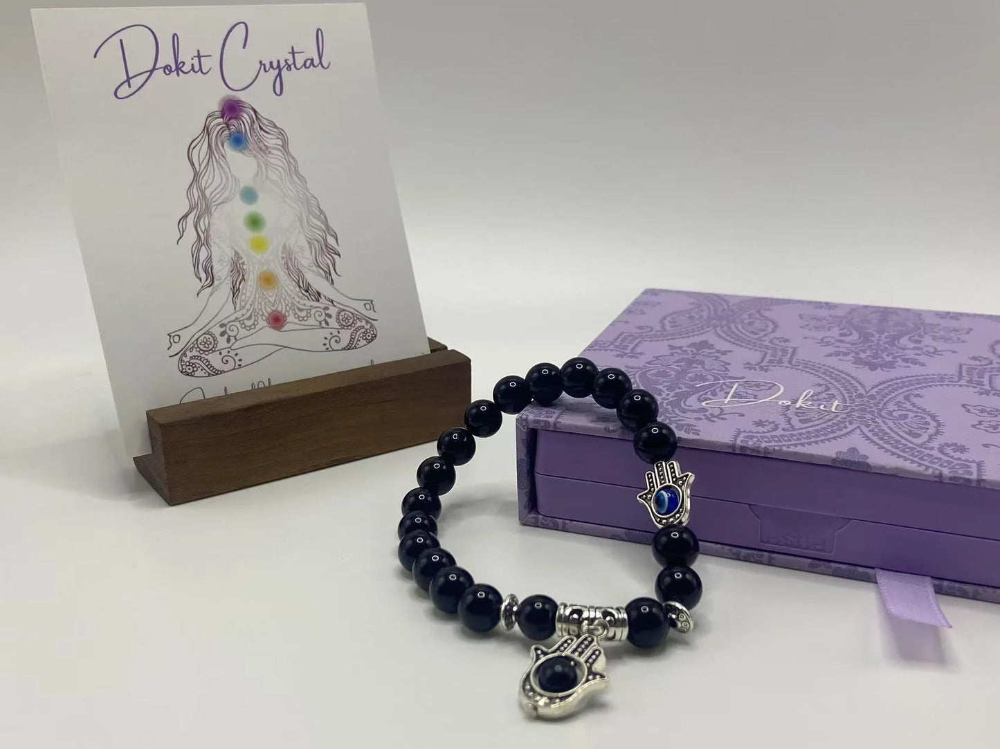 Eye of Horus Protection · Obsidian Bracelet